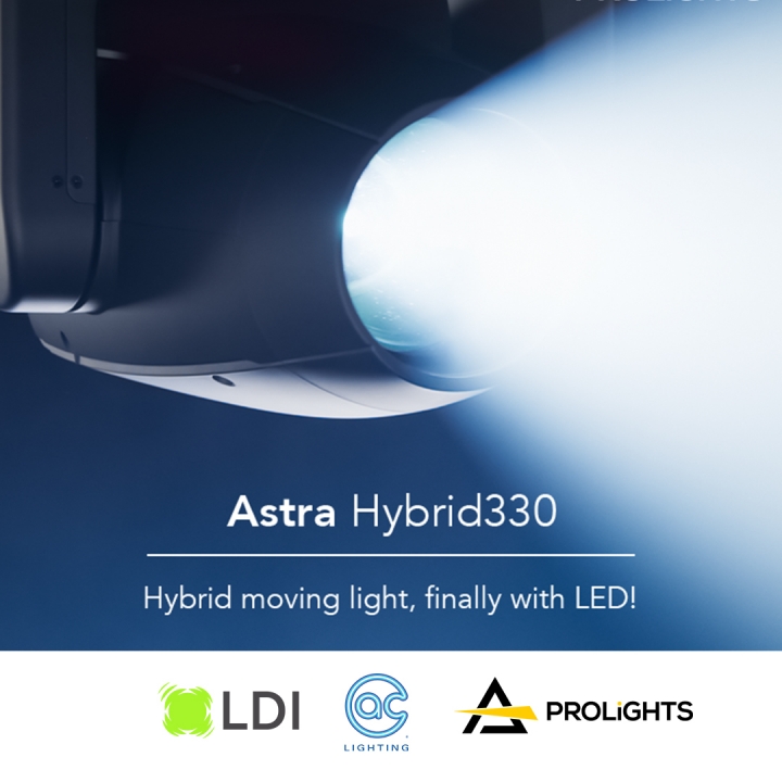 PROLIGHTS Astra Hybrid330: the new LED hybrid moving head