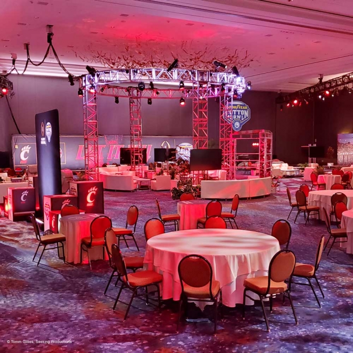 Cotton Bowl Hospitality Suites - Lighting Creates Ambiance