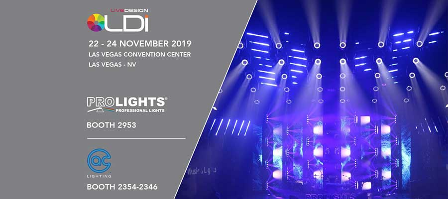 PROLIGHTS doubles-up its exposure at LDI show in Las Vegas, November 22nd to 24th